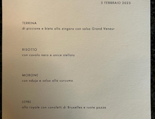 5 Febbraio 2023 – Pranzo dello chef Antonio Guida
